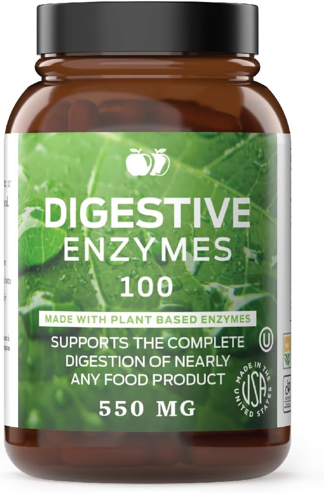 100 Capsules of Complete Natural Products Organic Papaya Enzymes and Digestive Enzymes Bundle