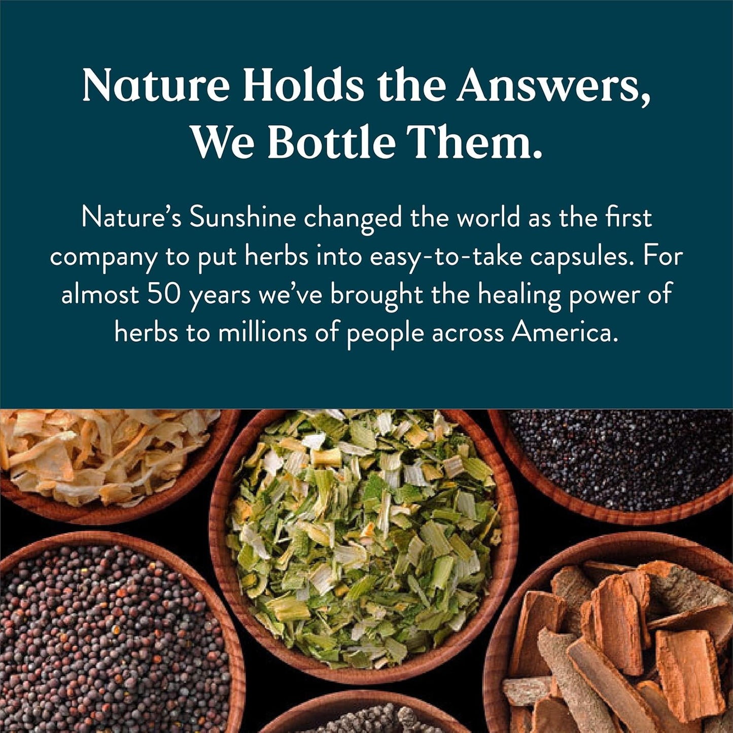 100 Capsules of Nature's Sunshine Alfalfa Supplement for Natural Wellness
