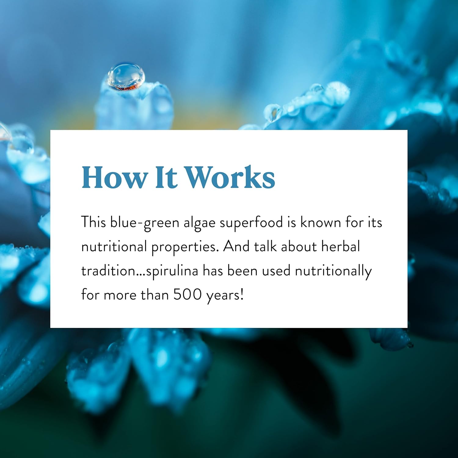 100 Capsules of Nature's Sunshine Spirulina - Pure and Nutrient-Rich Dietary Supplement