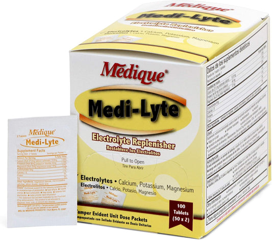 100-Count Medique 03033 Medi-Lyte Electrolyte Tablets with Potassium Chloride for Cramps
