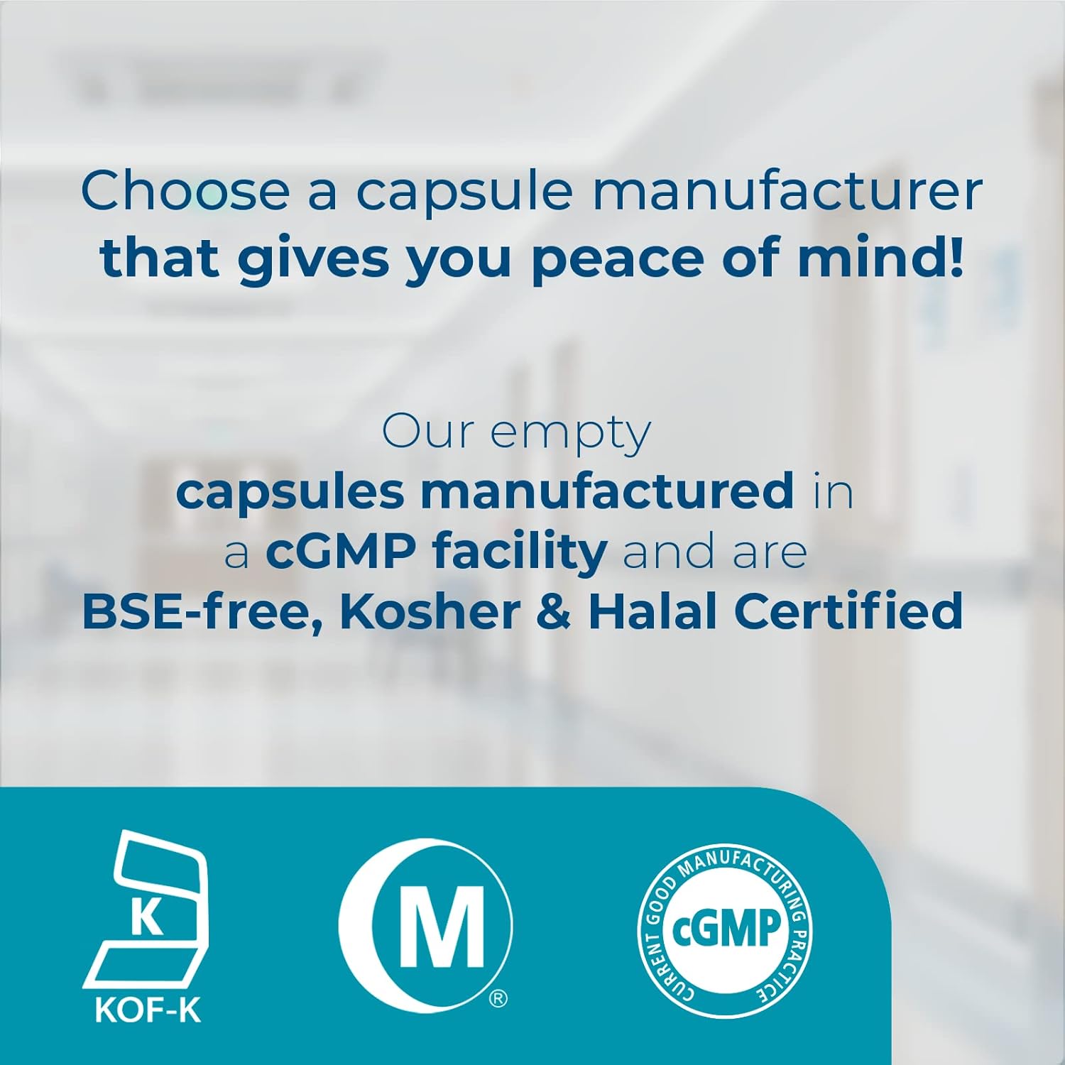 100 Count Size 00 Clear Vegan Capsules for DIY Vegetable Capsule Filling - Kosher, Halal, Non-GMO
