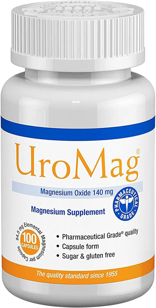 100 Count Uro-Mag Magnesium Oxide Dietary Mineral Supplement