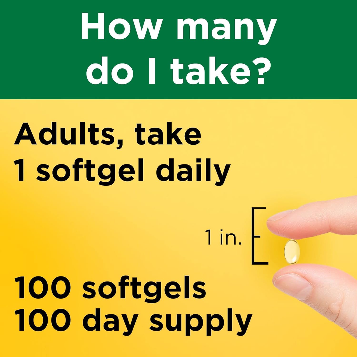 100 Day Supply Nature Made Vitamin D3 1000 IU (25 mcg) Softgels - Bone, Teeth, Muscle, Immune Health Support - 200 Softgels