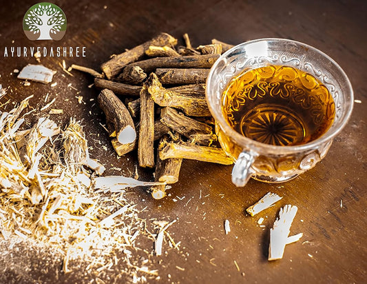 100 Gm Ayurvedic Yashtimadhu Powder | Licorice Root Powder Glycyrrhiza glabra | Immunity Support | Vegan & Gluten Free