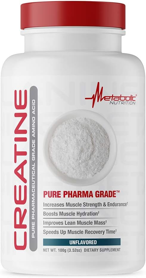 100 Grams Metabolic Nutrition Creatine Powder - Boost Muscle Strength and Energy Levels