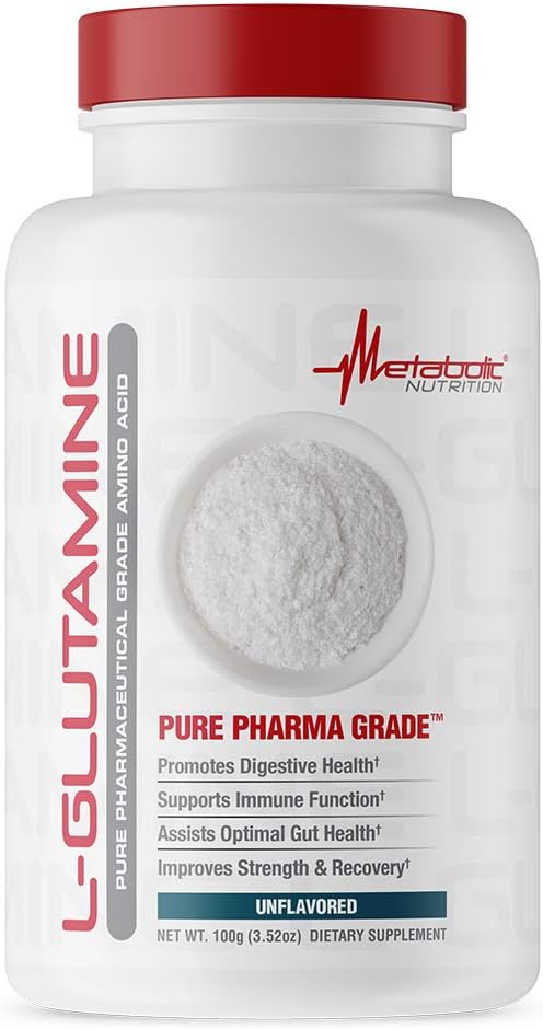 100 Grams Powder of Metabolic Nutrition Glutamine for Optimal Metabolic Health