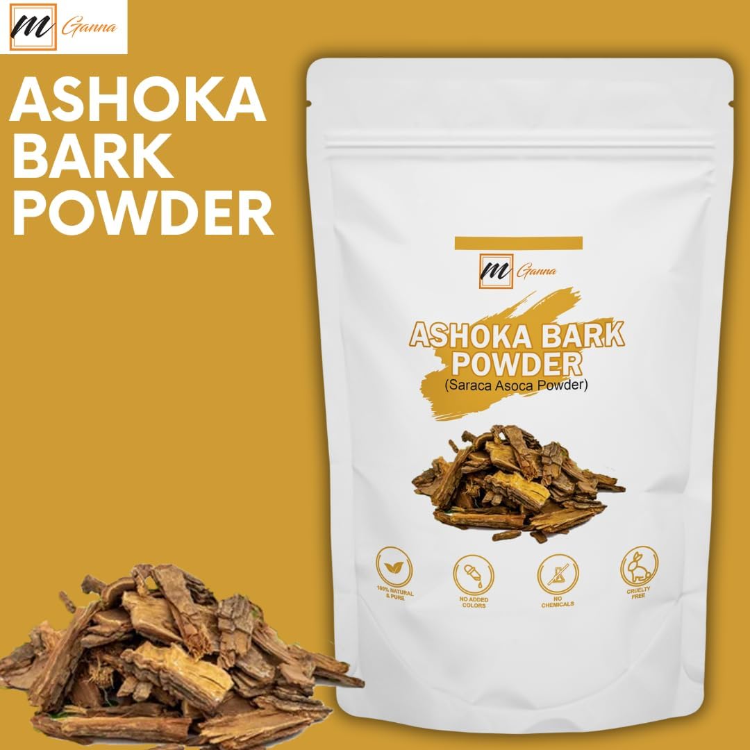 100% Natural Ashoka Bark Powder for Health and Skin Care - 0.5 LBS / 227 GMS - mGanna