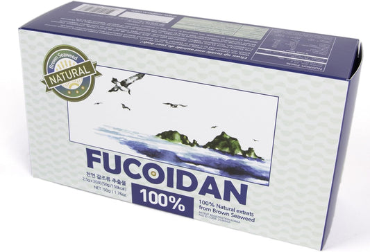 100% Natural Brown Seaweed Extract Fucoidan Powder (50g) - USFDA Approved SeaHerb Supplement