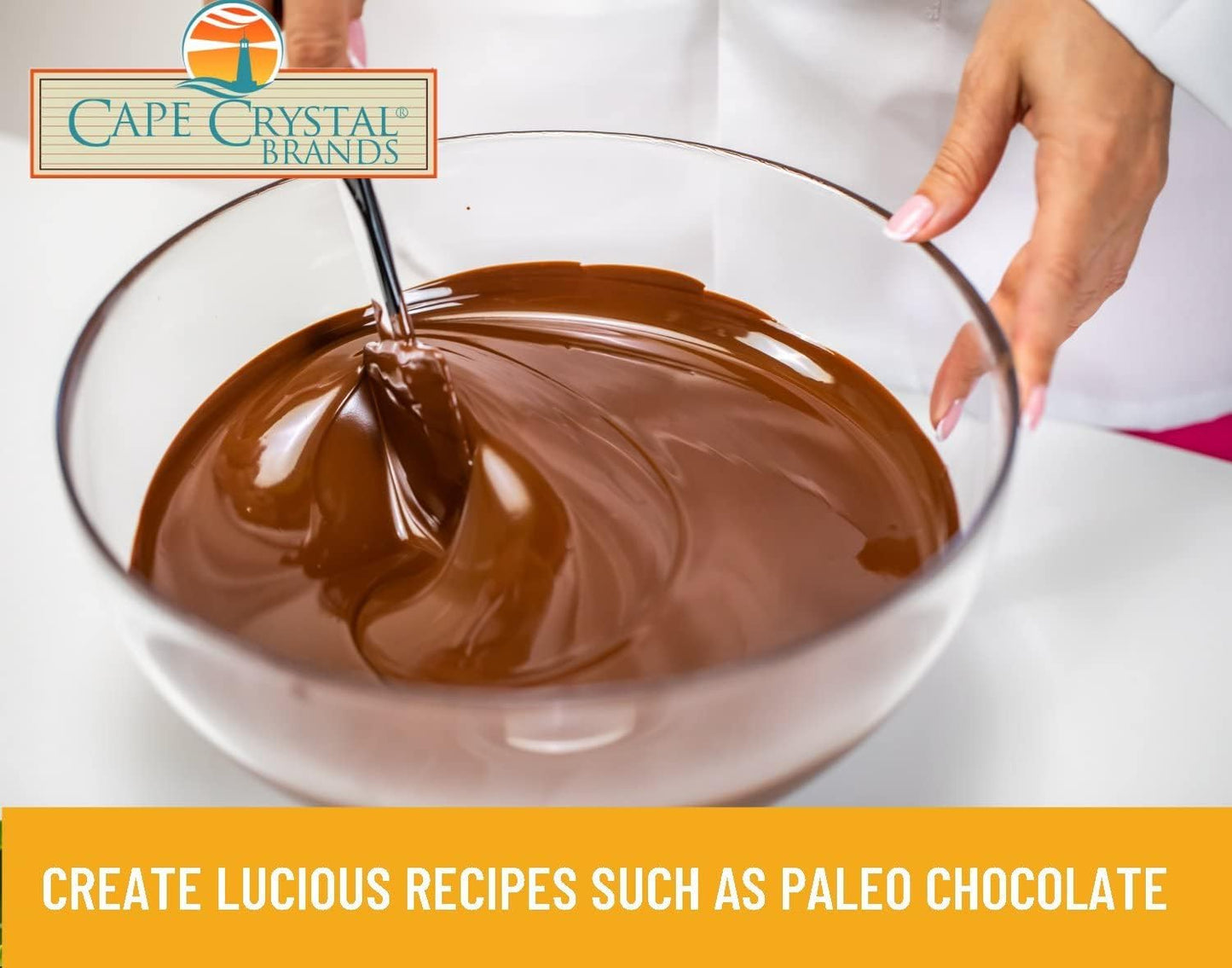 100% Natural Cape Crystal Sunflower Lecithin Powder - Vegan, Non-GMO, Gluten-Free Soy Lecithin Alternative (14-oz)