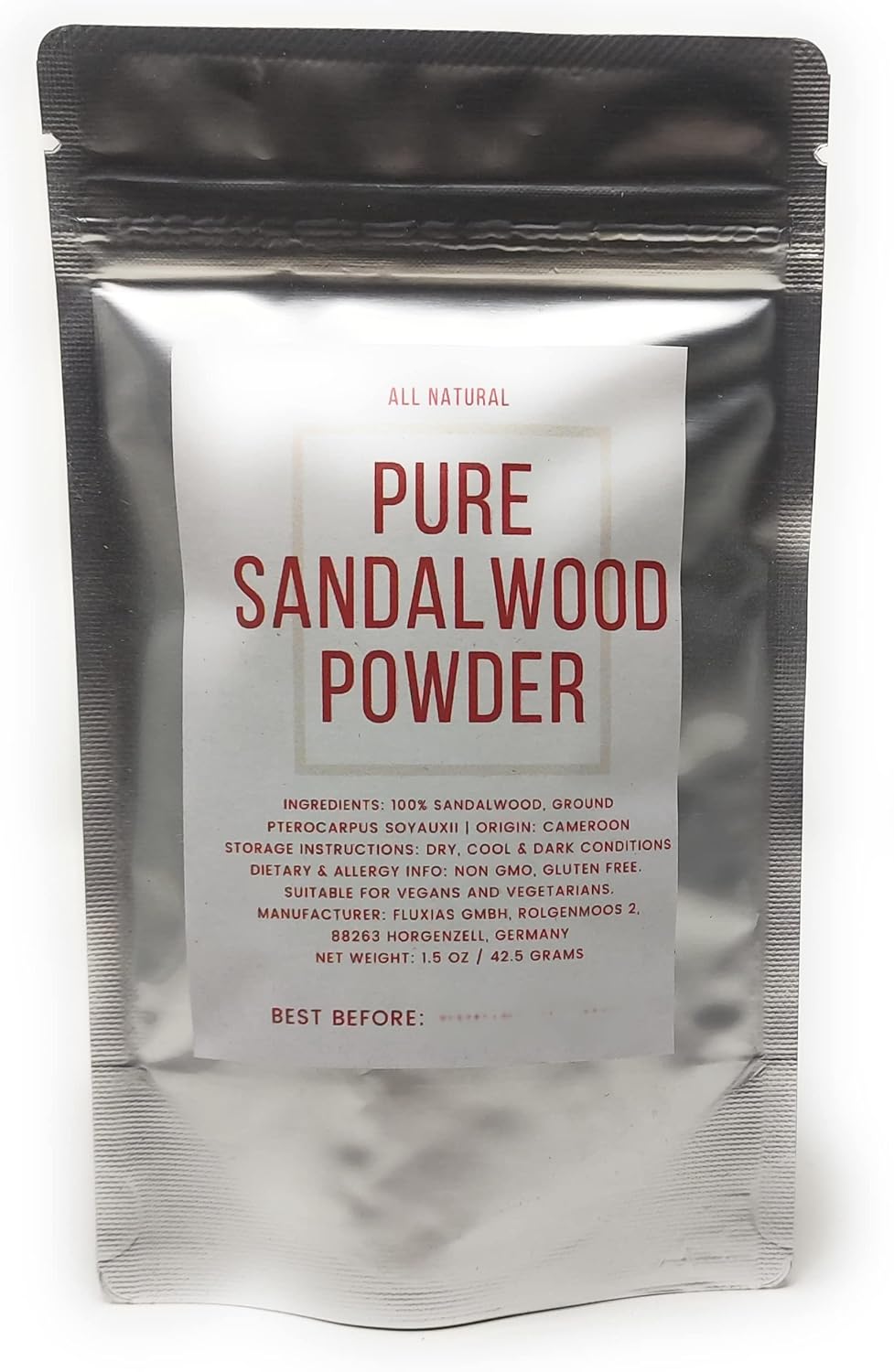 100% Natural Culinary Grade Sandalwood Powder - Raw Vegan Non-GMO Sandalwood Dust by Naturegrail