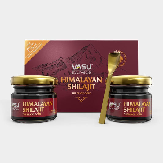 100% Natural Himalayan Shilajit Resin: Highest Potency Lab Tested Pure Fulvic Acid & 85+ Trace Minerals - Energy Booster - 100 Day Supply - Pack of 2