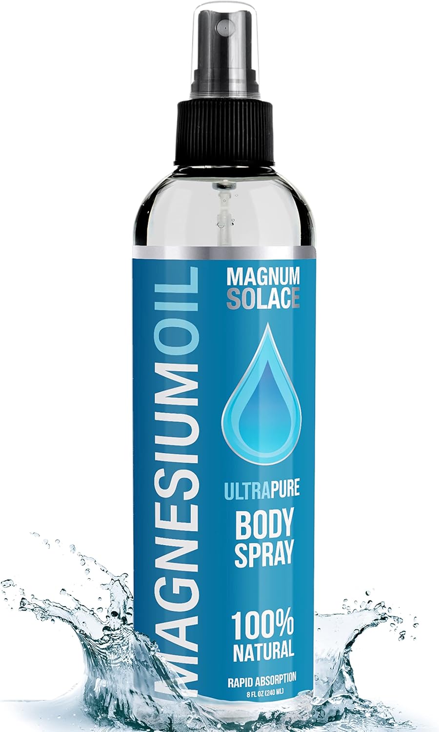 100% Natural Pure Magnesium Oil Spray | 8 oz | Dead Sea Sourced