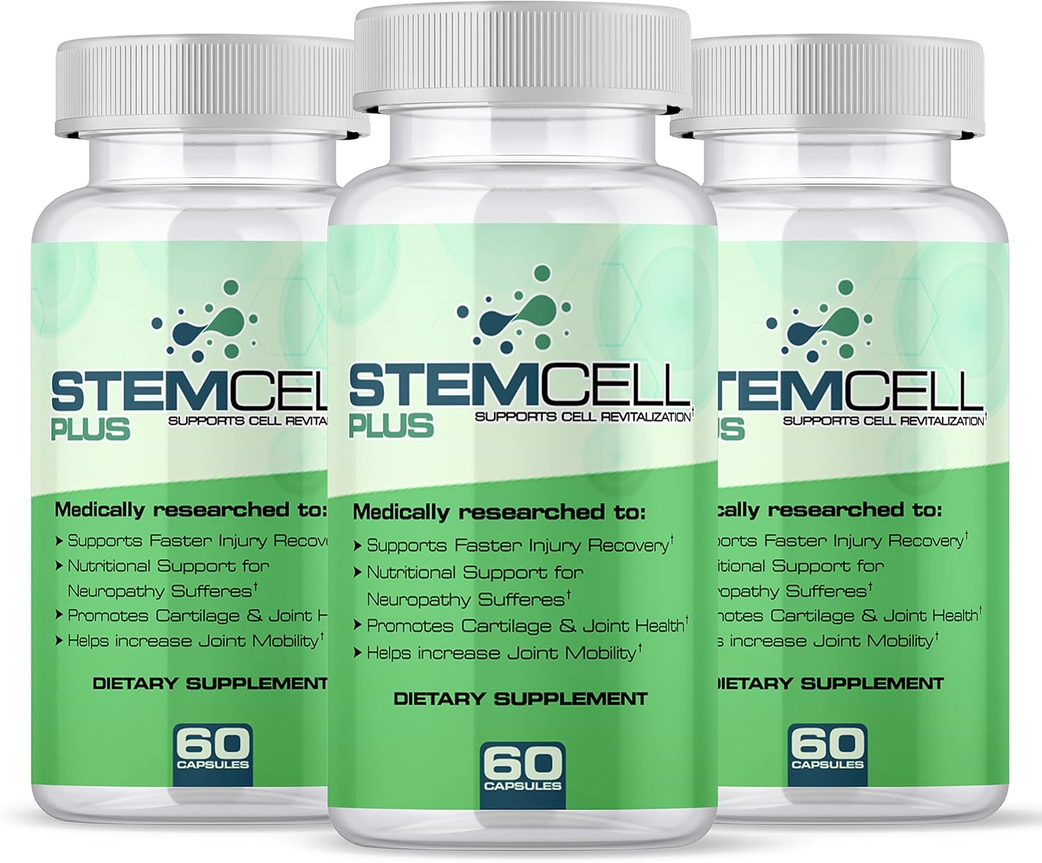 100% Natural Stem Cell Plus for Inflammation and Joint Pain Relief - Promotes Tissue and Cell Regeneration