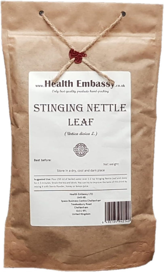 100% Natural Stinging Nettle Leaf by Health Embassy - Urtica Dioica L (100g)