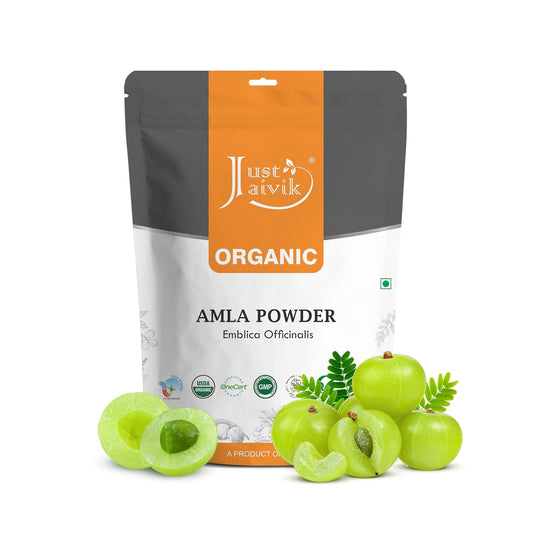 100% Organic Amla Powder - 227 gms - Indian Gooseberry - USDA Certified Herb by OneCert Asia