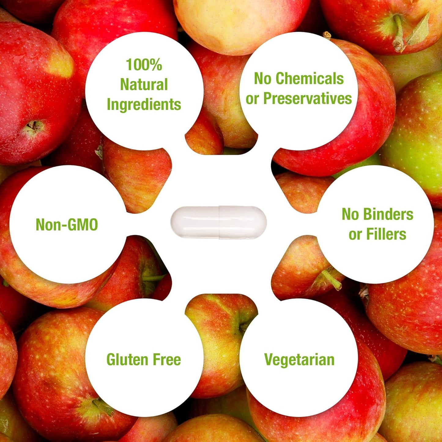 100% Organic Apple Cider Vinegar 1500mg - Pure & Raw for Healthy Digestion - Detox Support - 60 Day Supply