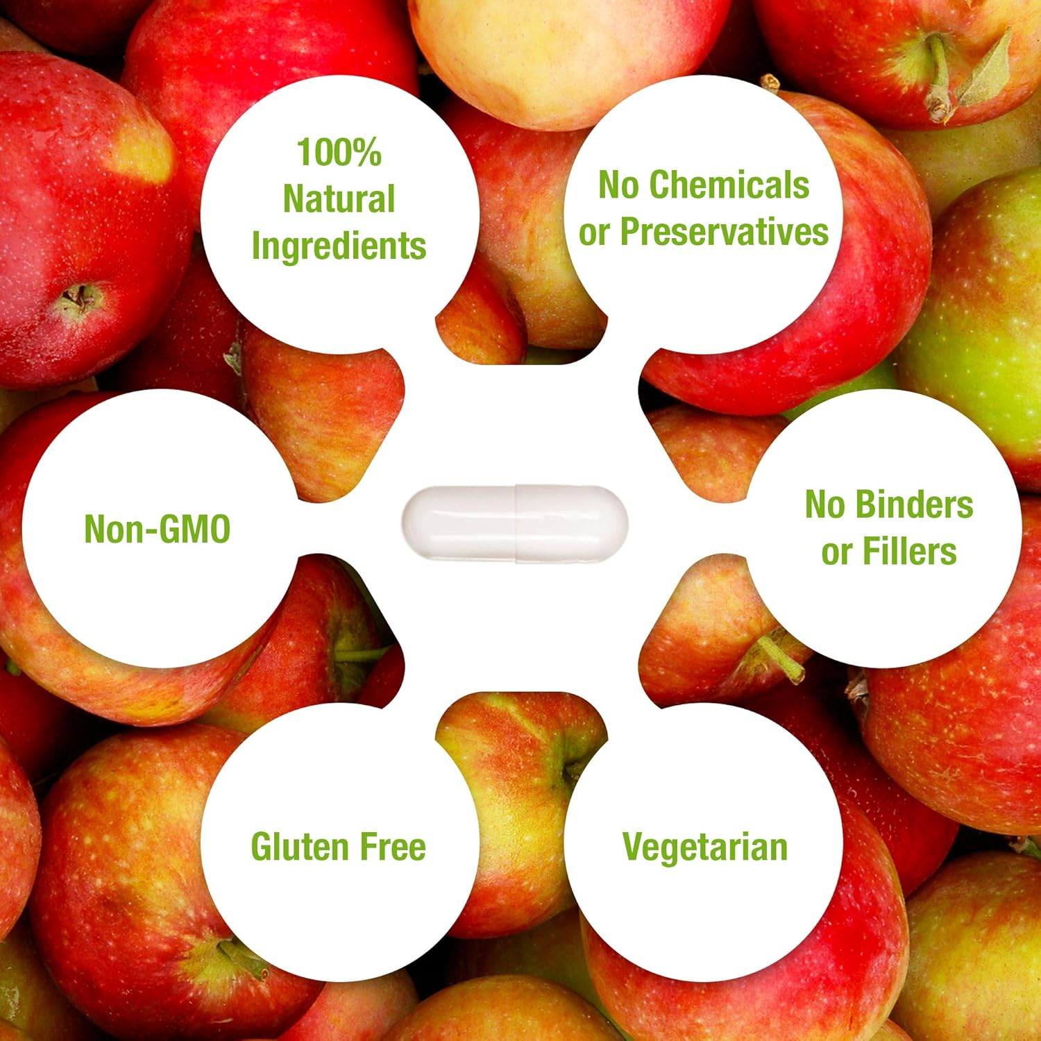 100% Organic Apple Cider Vinegar 1500mg - Pure & Raw for Healthy Digestion - Detox Support - 60 Day Supply