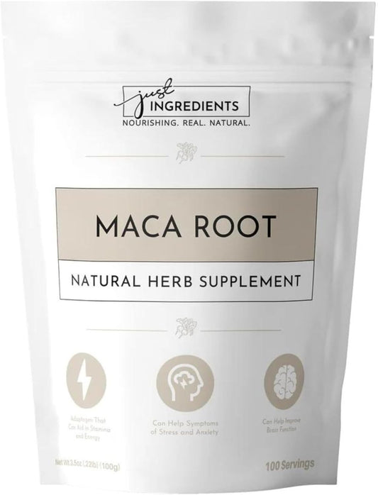 100% Organic Maca Root Powder for Energy Boost & Hormonal Balance - Vegan Superfood with 100 Servings & No Additives