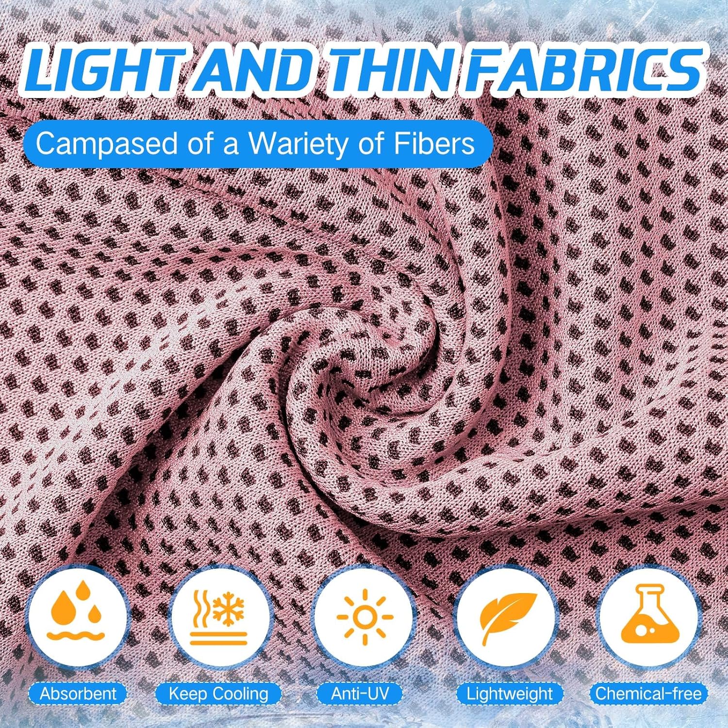 100 Pack Microfiber Cooling Towels for Gym, Yoga, Golf, and Beach - Breathable Ice Towels for Neck and Face - Chilly Sweat Towels for Sports