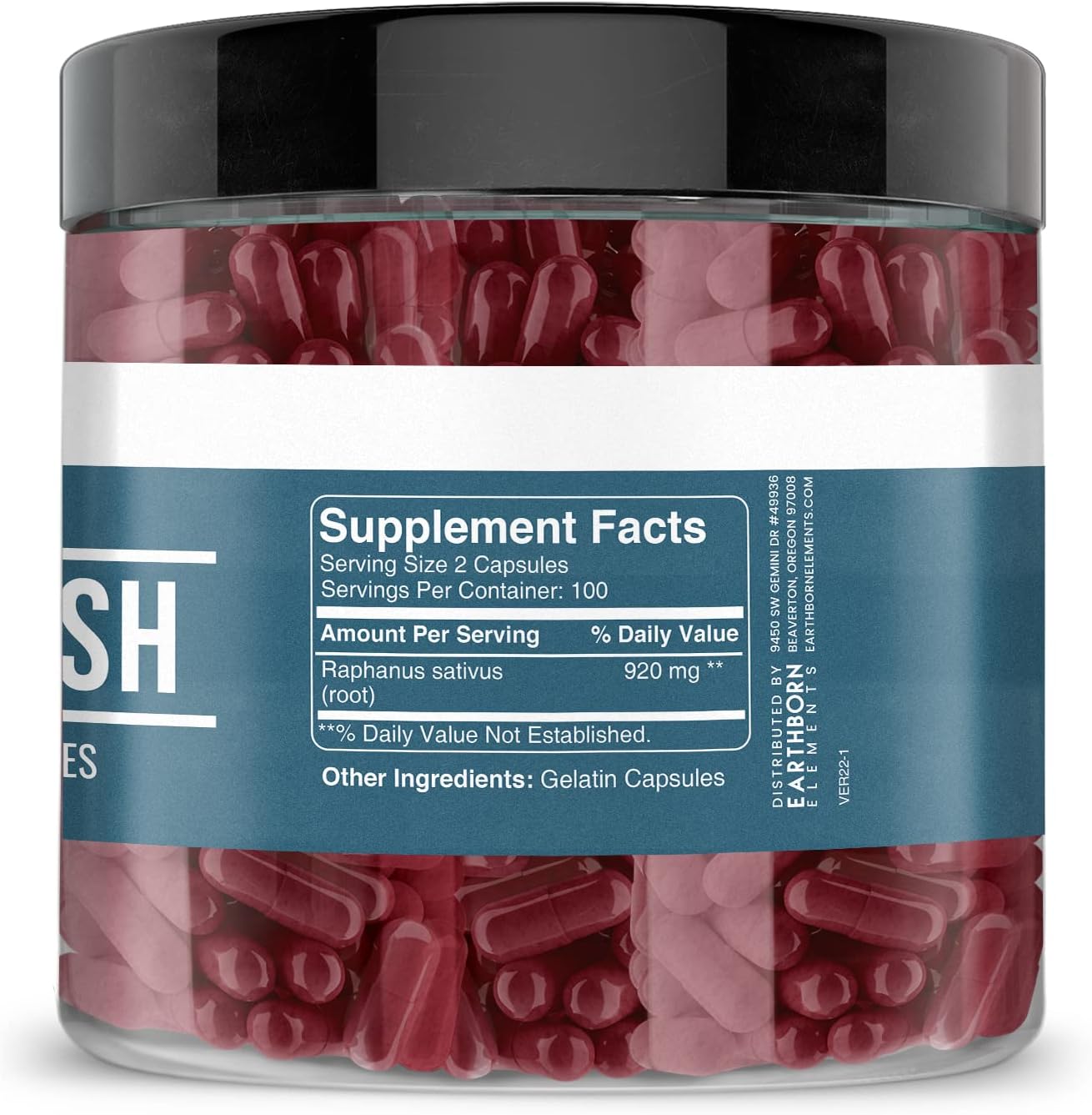 100% Pure Black Radish Extract - Earthborn Elements, Undiluted & Additive-Free