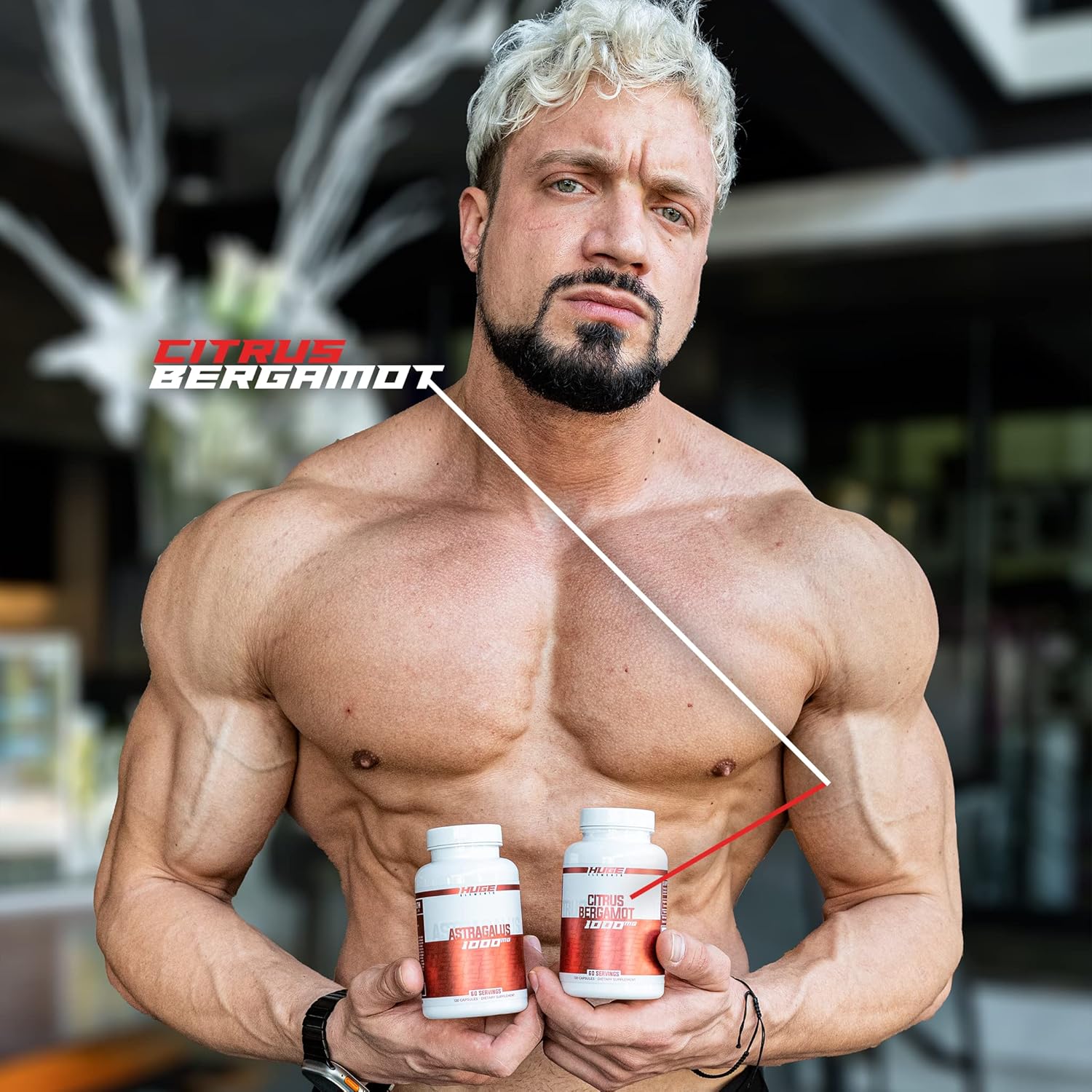 100% Pure Citrus Bergamot Extract Capsules - 1000mg per Serving - Supports Digestion, Stress Management, and Immune Health - 120 Capsules