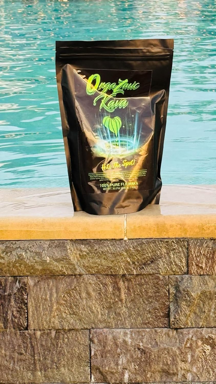 100% Pure Fijian Waka Kava Powder, 17.63 oz (1.10 lb) - Sleep Aid and Stress Relief