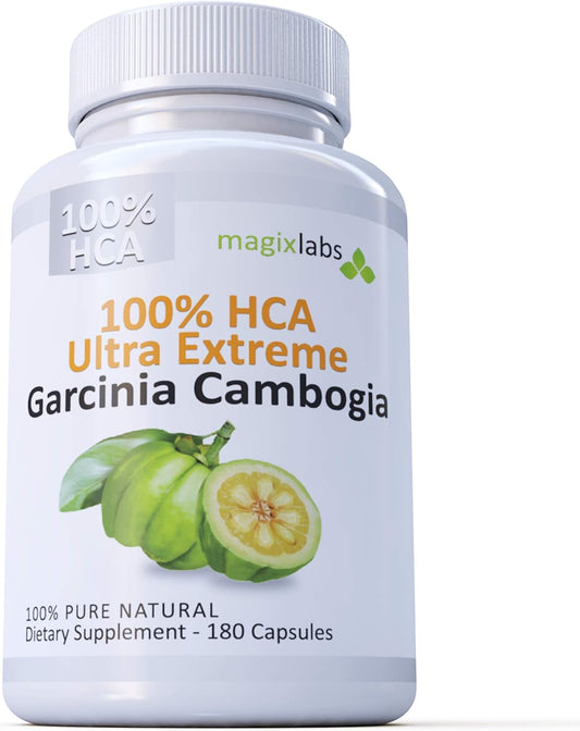 100% Pure Garcinia Cambogia Extract - Ultra Extreme HCA Formula by MagixLabs - Fast Acting Natural Supplement