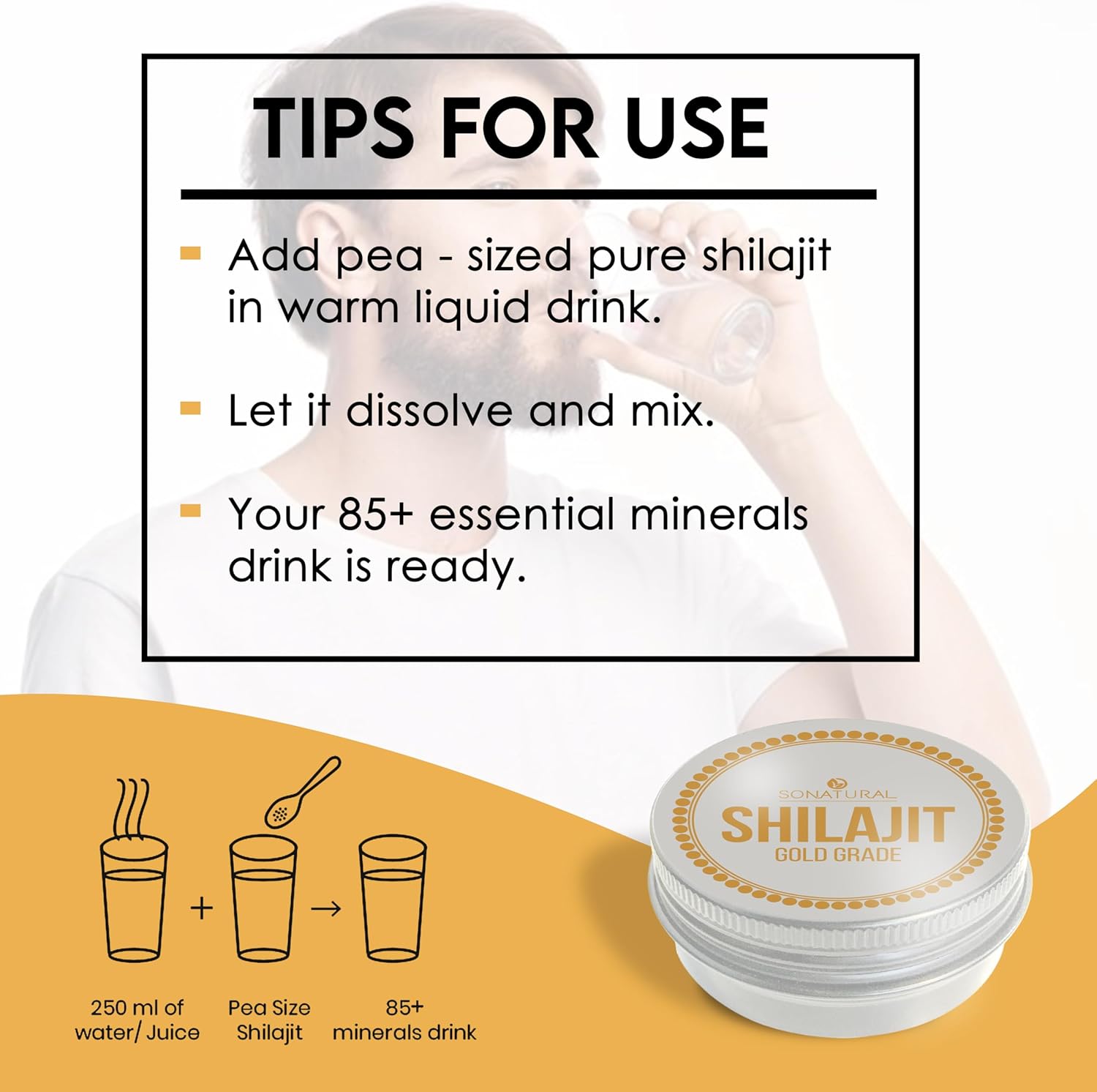 100% Pure Himalayan Organic Shilajit Resin - 30g Gold Grade with Fulvic Acid & 85+ Trace Minerals for Energy & Immune Support, 2 Months Supply