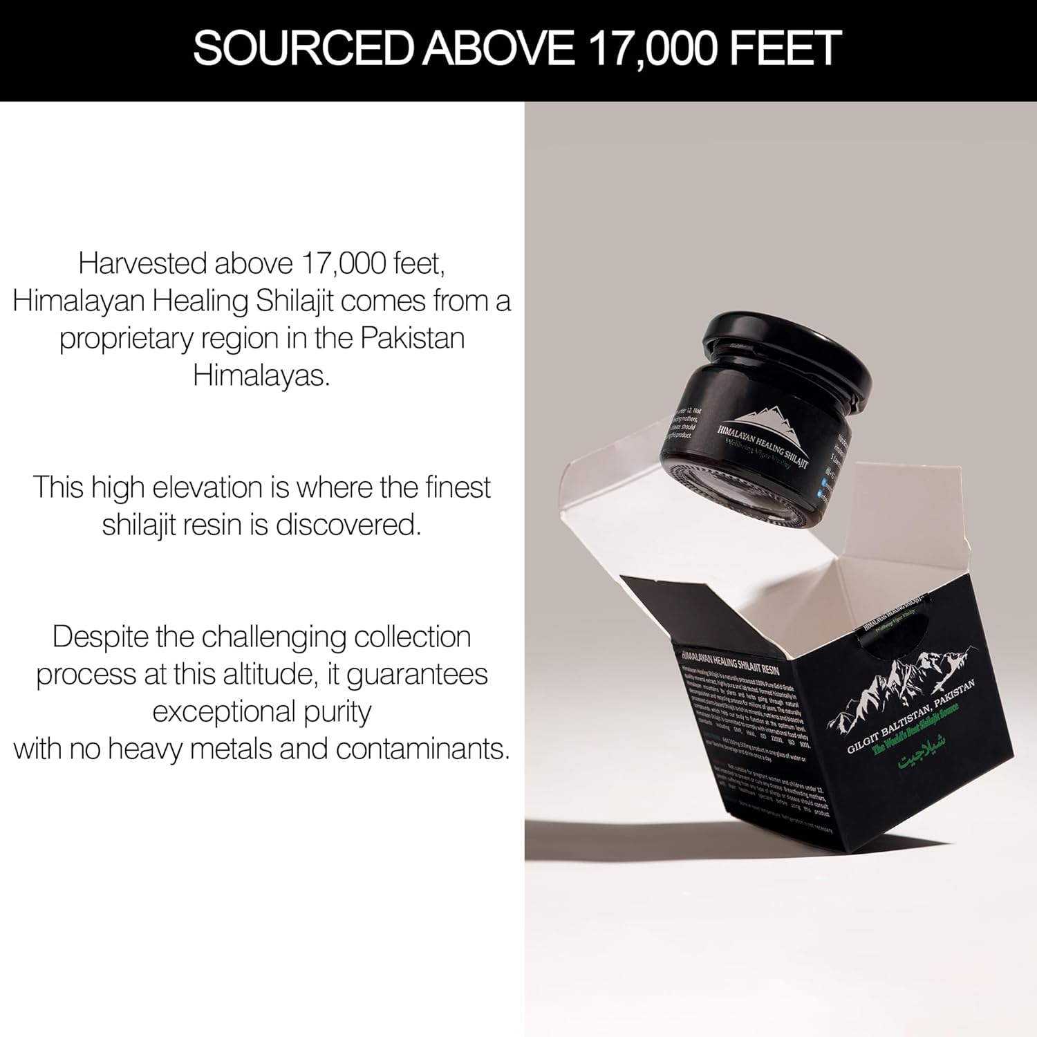 100% Pure Himalayan Organic Shilajit Resin | Gold Grade Shilajit Supplement with 85+ Trace Minerals & Fulvic Acid | Natural Energy & Immunity Boost