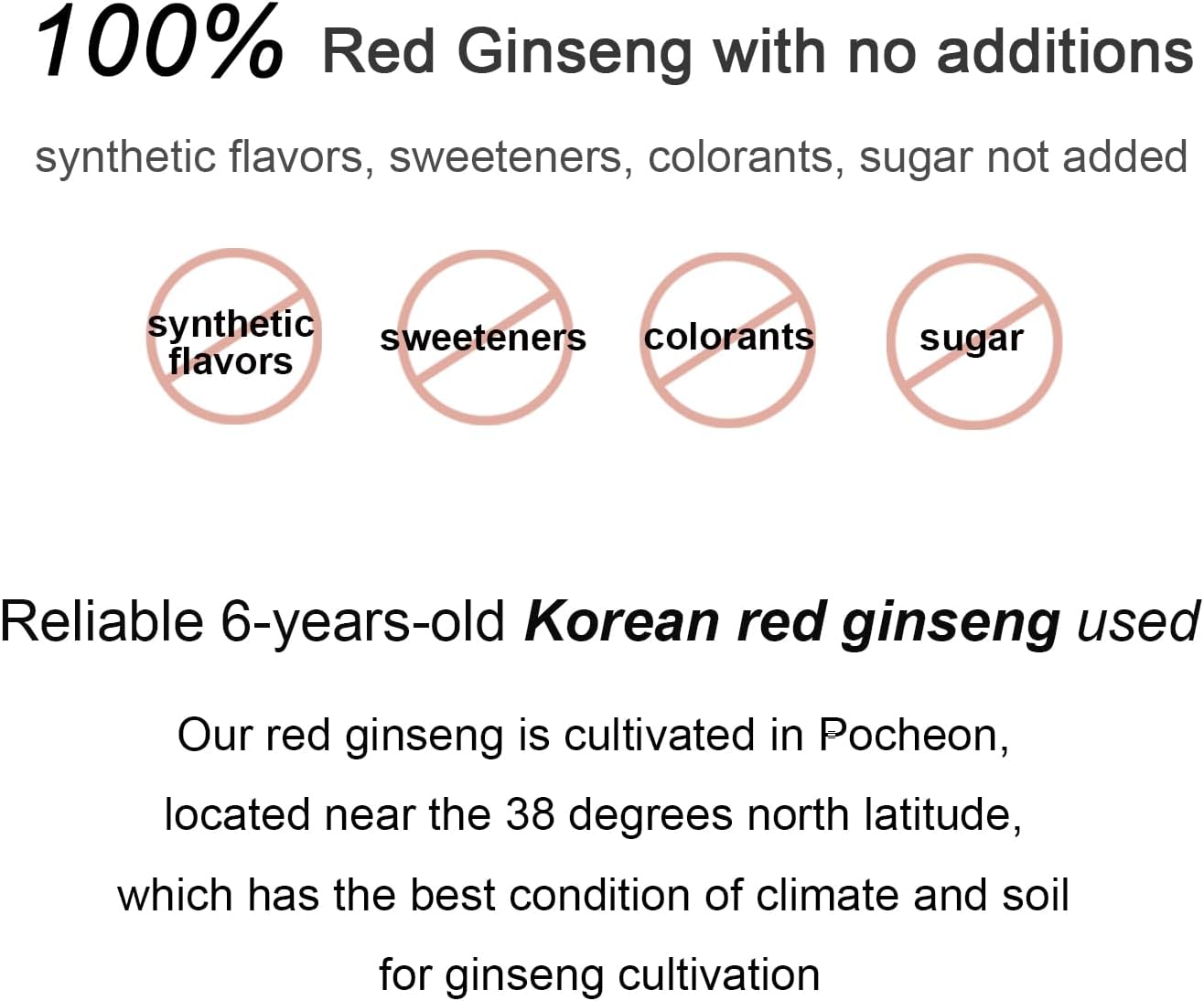 100% Pure Korean Red Ginseng Extract - 240g (8.5oz) - Panax 6Years Root - Natural Immune Support - High Saponin Content