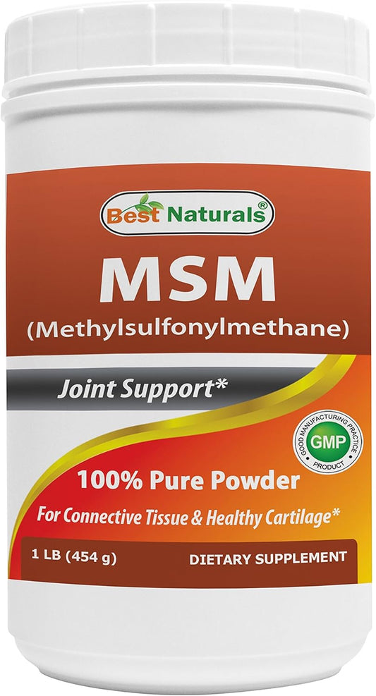 100% Pure MSM Powder - Best Naturals, 1 Pound