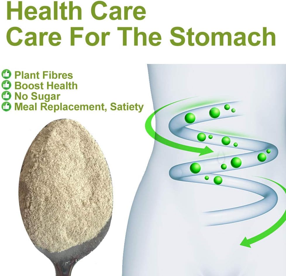 100% Pure Natural Plant Psyllium Husk and Guar Gum Powder - Organic Keto Baking & Meal Replacement Fiber Supplement - 100g/3.52oz