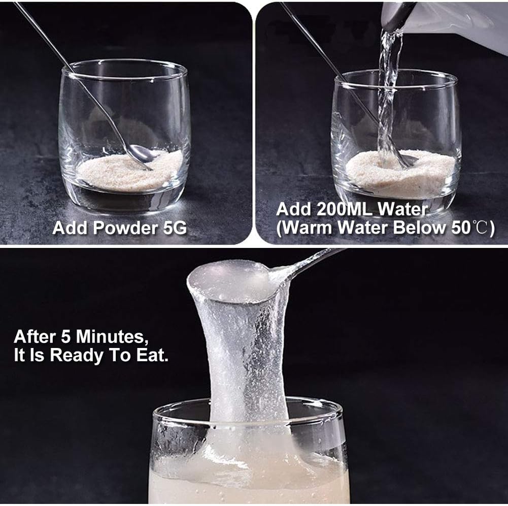 100% Pure Natural Plant Psyllium Husk and Guar Gum Powder - Organic Keto Baking & Meal Replacement Fiber Supplement - 100g/3.52oz