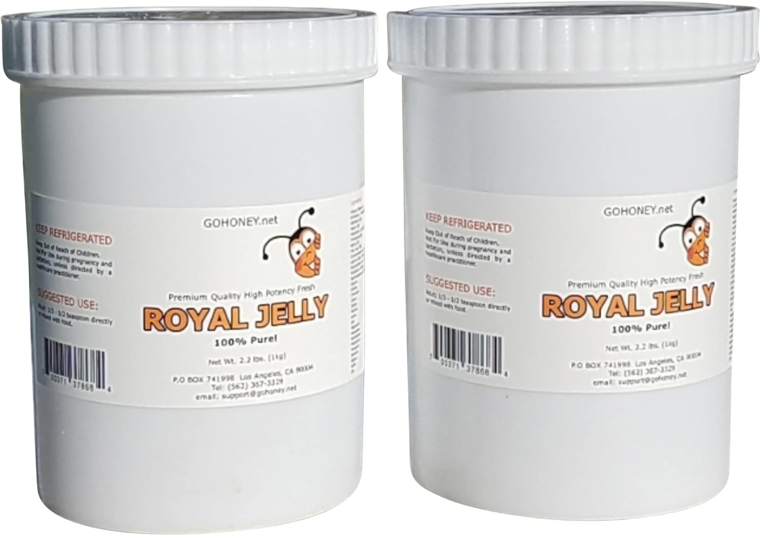 100% Pure Organic Fresh Royal Jelly Superfood for Wellness & Beauty - 2kg