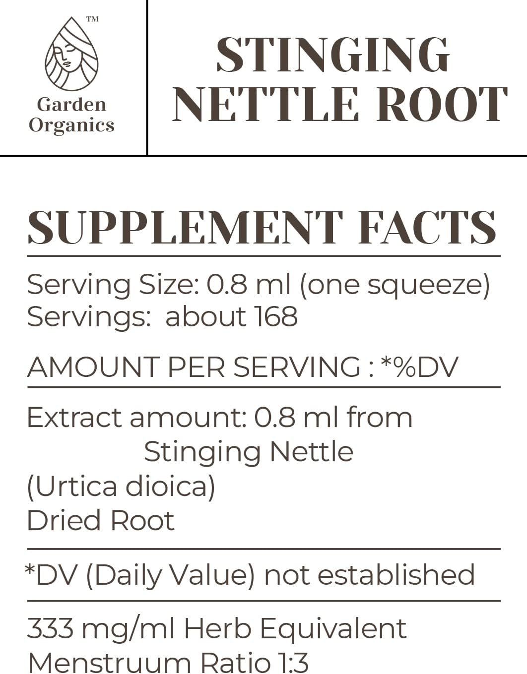 100% Pure Stinging Nettle Root Extract - Alcohol-Free Immune System Booster Tincture (4 fl oz)