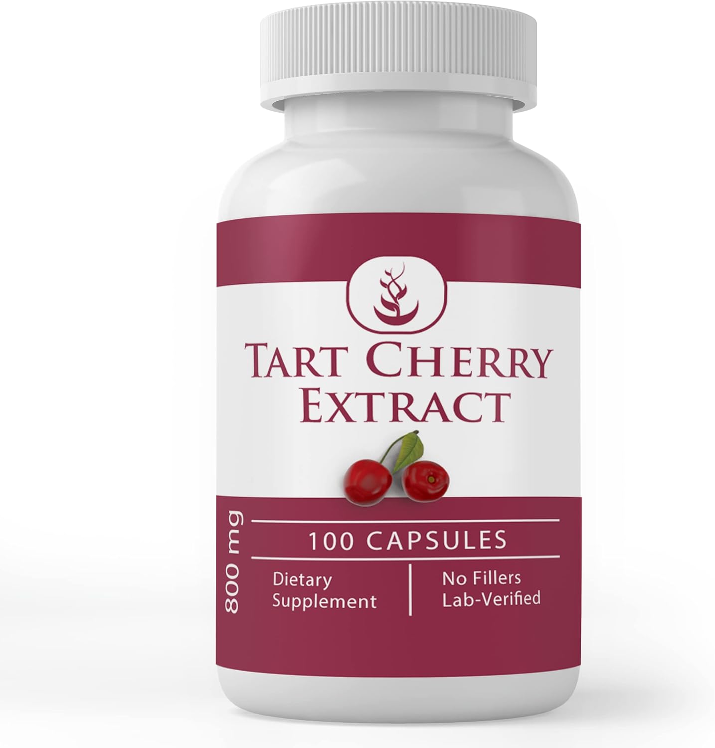 100% Pure Tart Cherry Extract Capsules - Lab Verified, No Additives or Fillers