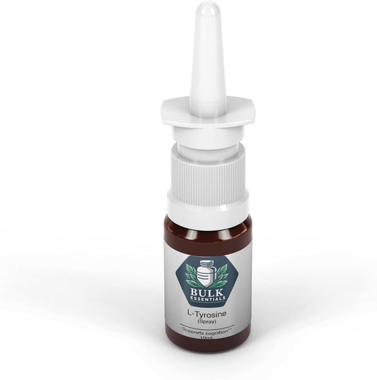 100 Sprays of Bulk Essentials L-Tyrosine Spray for Improved Performance, Brain Function, Energy, Mood, and Sleep