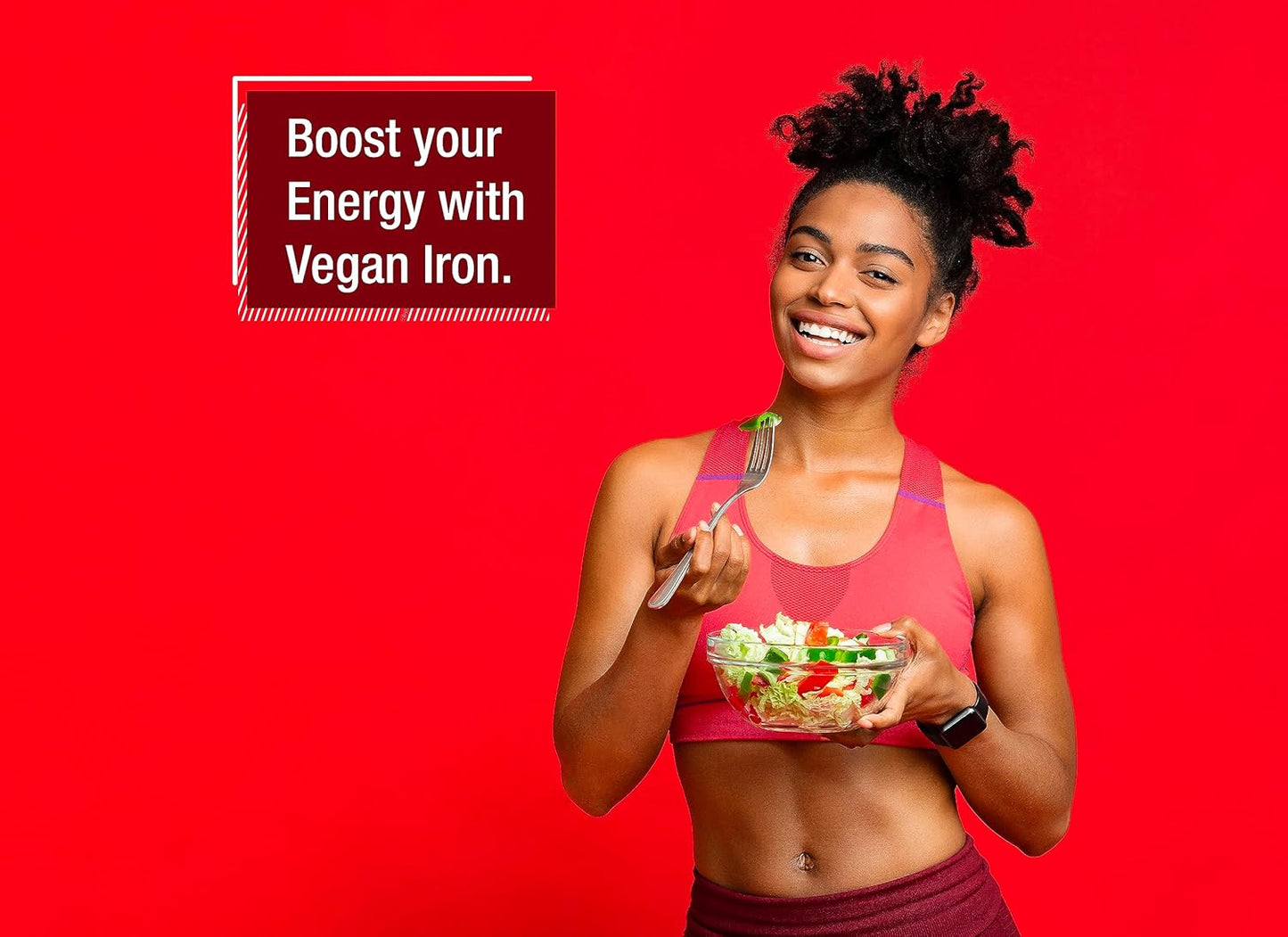 100 Vegan Effervescent Iron Tablets - 14 mg - Cherry Flavor - Made in Germany by T&D