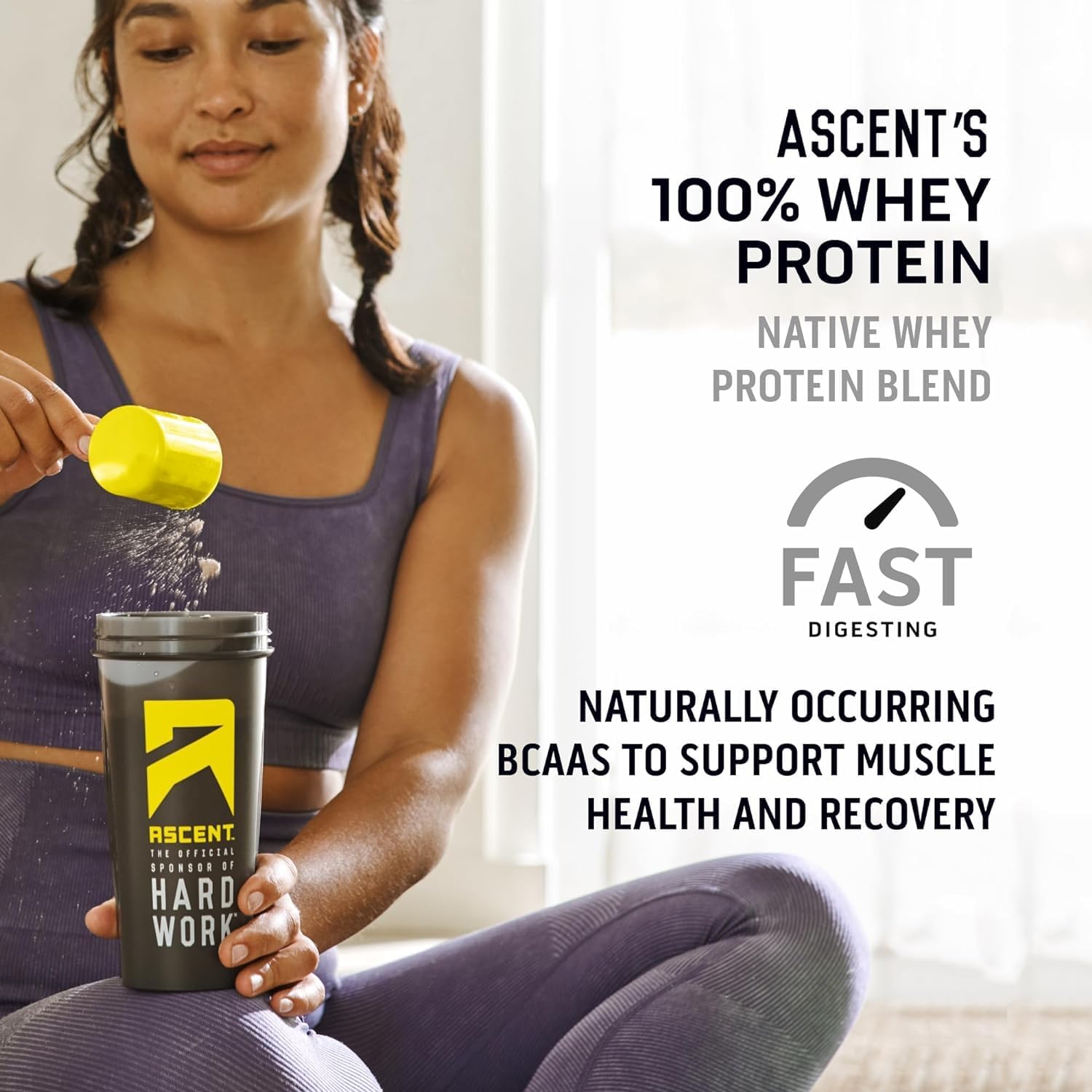 100% Whey Protein Isolate Powder - Mint Chip Flavor, Gluten-Free, 5.5g BCAA, Zero Artificial Additives, Post-Workout Recovery Supplement