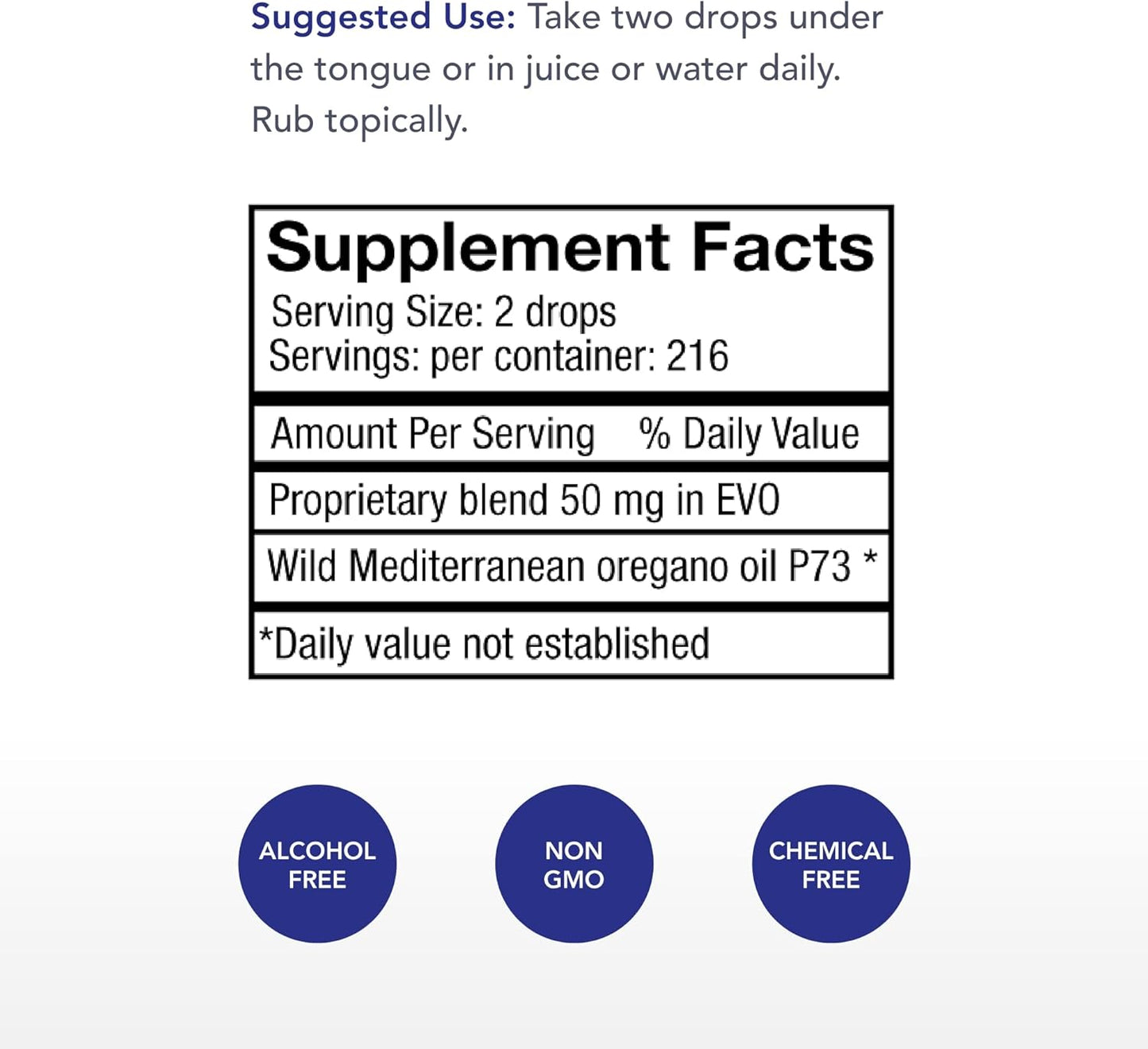 100% Wild Oregano Oil - Physician's Strength OregaWild - 13.5 mL - 216 Servings