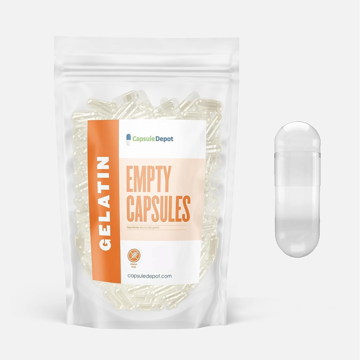 1,000 Count Size 00 Empty Gelatin Capsules for Sale - Capsule Depot