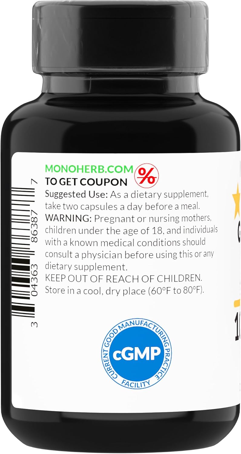 1000 mg Grapefruit Seed Extract Capsules - 90 Vegetarian Capsules by MONOHERB
