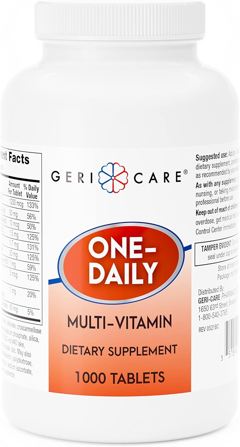 1000 Tablets of GeriCare Multivitamin Supplement