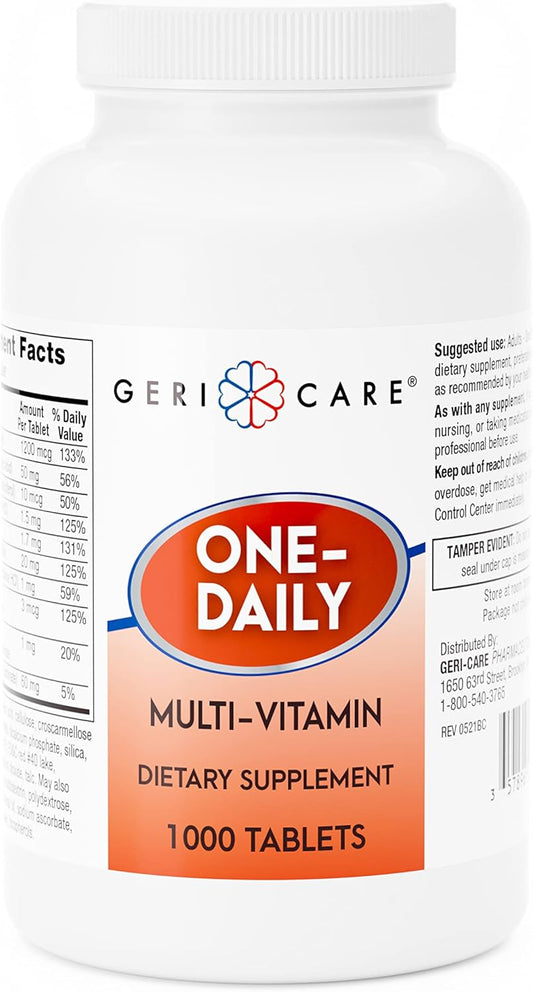 1000 Tablets of GeriCare Multivitamin Supplement