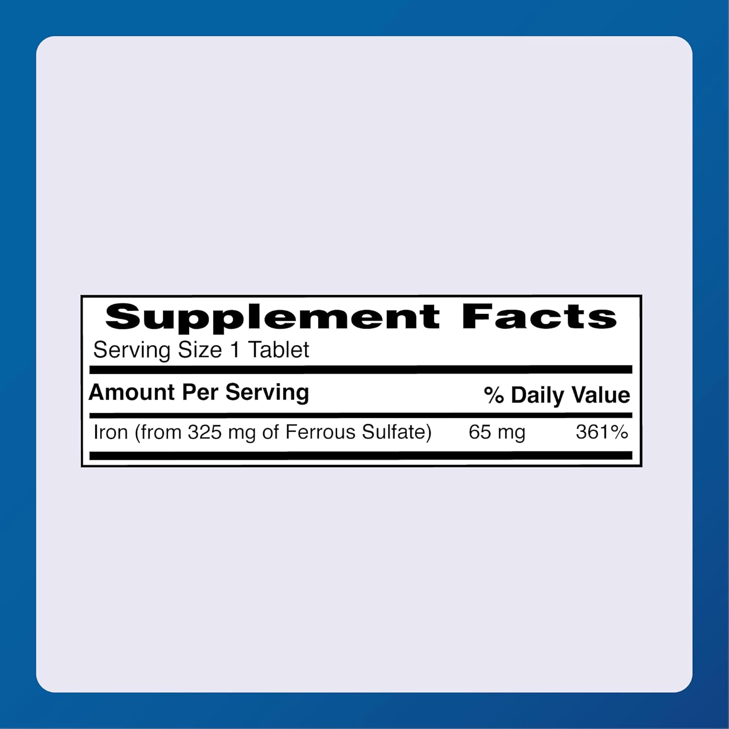 1000 Tablets of Major Ferosul 5GR FC Red Tabs Ferrous Sulfate 325mg - UPC 309047590803