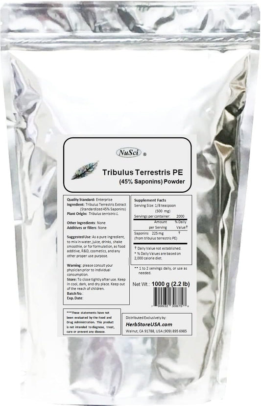 1000g (2.2 lb) Pure Tribulus Terrestris Extract Powder by NuSci