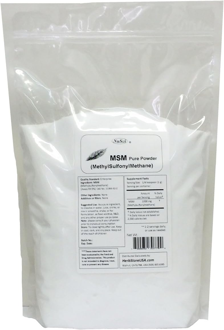 1000g NuSci MSM Methylsulfonylmethane Pure Powder Supplement