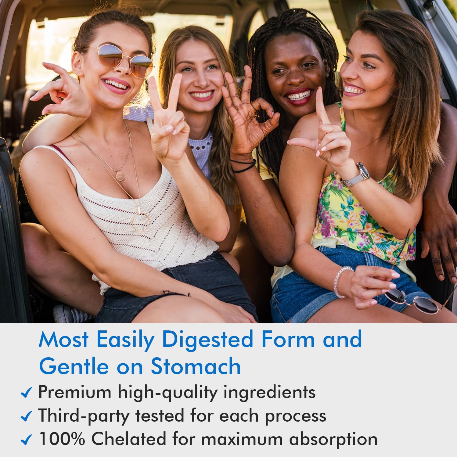 1000mg Magnesium Glycinate Supplement for Maximum Absorption - 90 Veggie Capsules, Non-GMO & Gluten Free