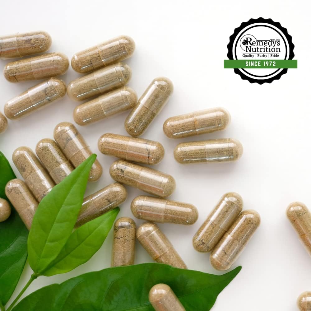 1000mg Magnesium Glycinate with Alfalfa, Watercress & Nettle Leaf - 60 Vegan Capsules - Non-GMO Dietary Supplement