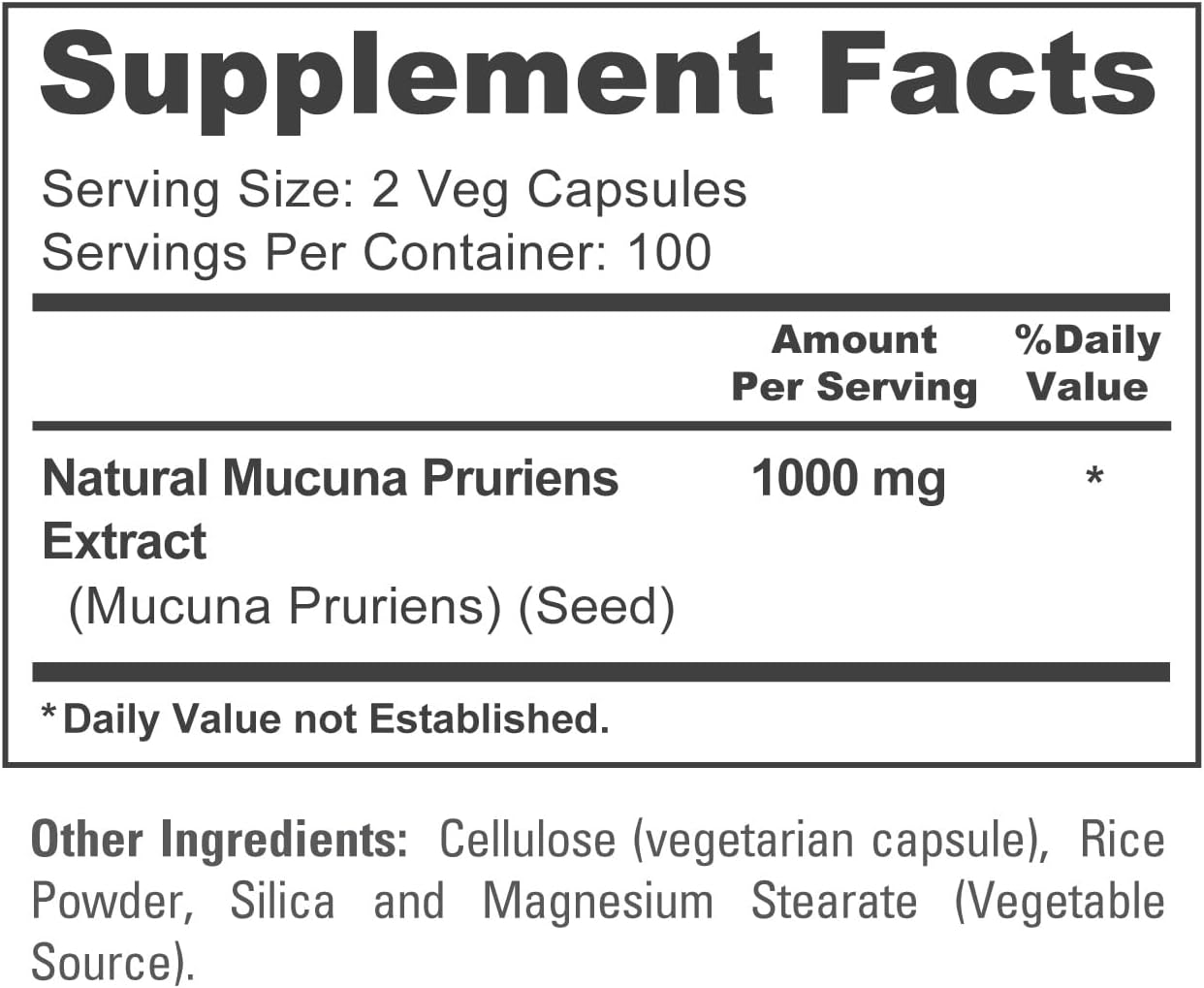 1000mg Mucuna Pruriens Supplement - 200 Veggie Capsules (Non-GMO, Vegetarian, Vegan) by NusaPure - BoostGo Australia